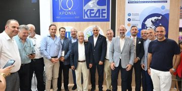 Παρών στα εγκαίνια του περιπτέρου της ΚΕΔΕ στη ΔΕΘ ο δήμαρχος Αμαρουσίου Θεόδωρος Αμπατζόγλου