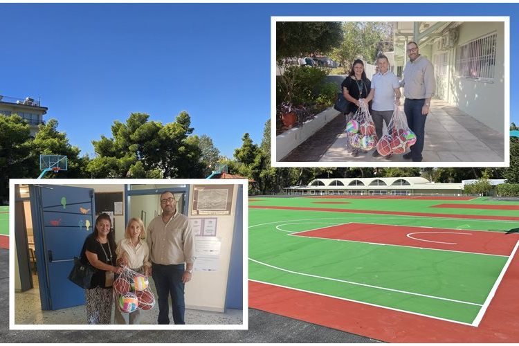 Αθλητικό υλικό στα σχολεία της πόλης μοίρασε ο Δήμος Ηρακλείου