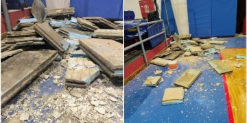 Βανδαλισμός στο κλειστό γυμναστήριο Αγίου Στεφάνου πριν καν ανοίξει τις πόρτες του