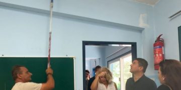 Τις εργασίες αναβάθμισης στα σχολεία της Αγίας Παρασκευής επιτήρησε ο Γ. Μυλωνάκης