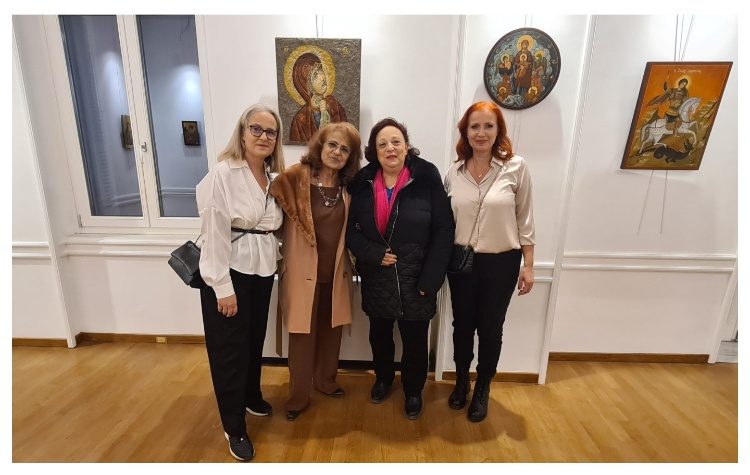 Εγκαινιάστηκε στο Μαρούσι η έκθεση ζωγραφικής - αγιογραφίας της Δήμητρας Φωτίκα - Ξαξήρα